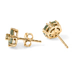 D'Joy Natural Green Apatite Solitaire Stud Push Post Earring Sterling Silver  1.600  Ct._8675477_3