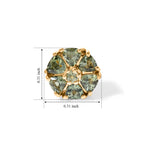 D'Joy Natural Green Apatite Solitaire Stud Push Post Earring Sterling Silver  1.600  Ct._8675477_5