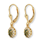 D'Joy Natural Green Apatite, White Zircon Earring Sterling Silver  0.930  Ct._8675508_3