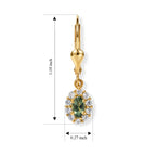 D'Joy Natural Green Apatite, White Zircon Earring Sterling Silver  0.930  Ct._8675508_5