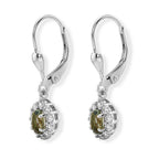 D'Joy Natural Green Apatite, White Zircon Earring in Platinum OverlaySterling Silver  0.930  Ct._8675514_3