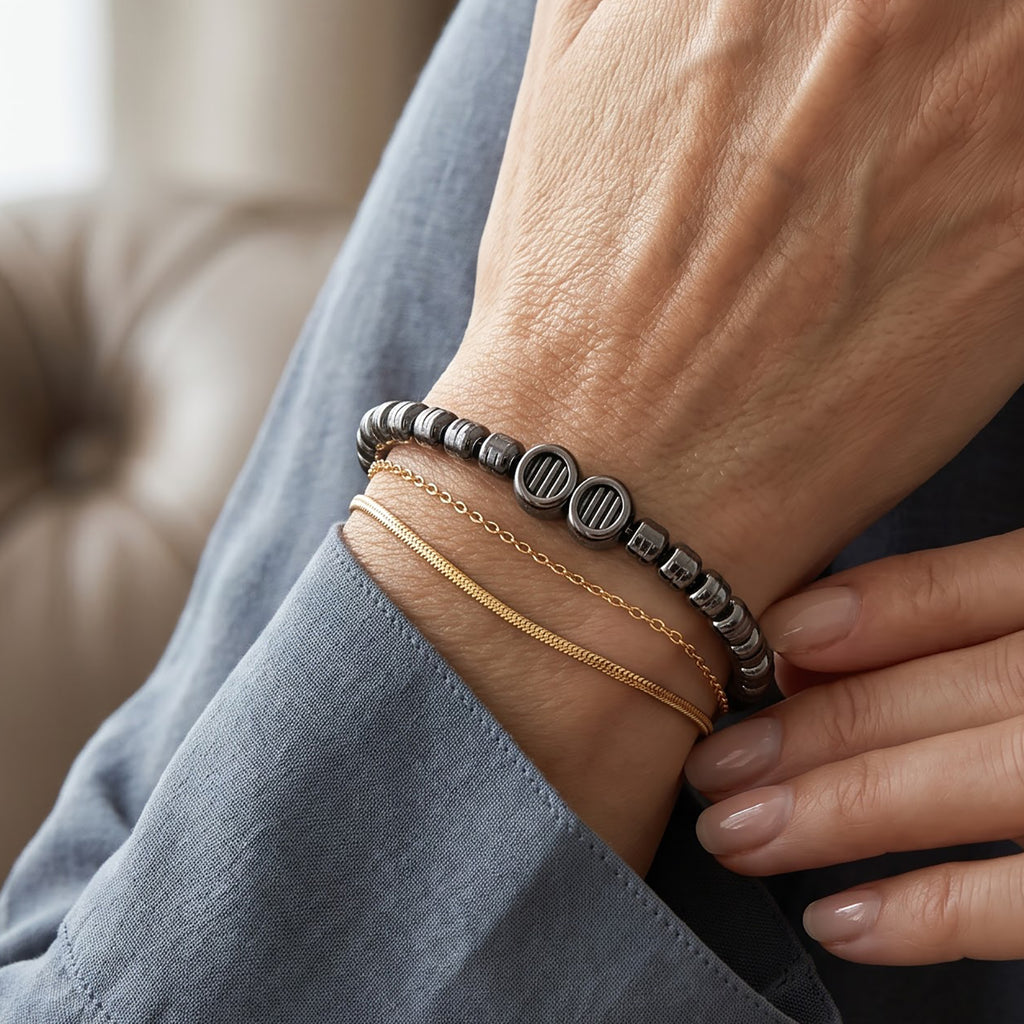 Stretchable Chain Bracelet (Size - 6.75)_8675536_2
