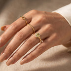 D'Joy Natural Green Apatite, White Zircon Main Stone With Surrounding Stone Ring Sterling Silver  0.721  Ct._8675545_2