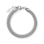 Rhodium Overlay Sterling Silver Bracelet (Size - 7+1 Ext)_8675555