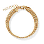 Yellow Gold Plated Sterling Silver Bracelet (Size - 7+1 Ext)_8675556
