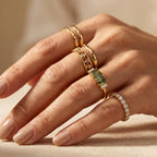 D'Joy Natural Green Apatite, White Diamond 3 Stone Ring Sterling Silver  0.923  Ct._8675601_2
