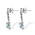 D'Joy Blue Zircon, White Zircon Dangling Earring in Rhodium OverlaySterling Silver  1.592  Ct._8676606_3