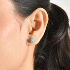 Blue Turquoise Earring Sterling Silver  2.892  Ct._8677125_1