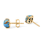 Blue Turquoise Earring Sterling Silver  2.892  Ct._8677125_3