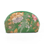 Set of 10 Floral Print Zippered Jewellery & Cosmetic Pouches - Green_8677129_1