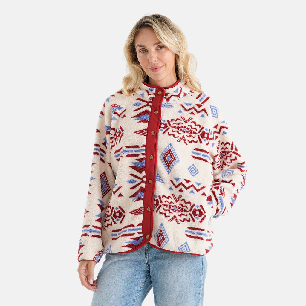 La Marey Aztec Jacket (Size - XL) - Red_8677323_3