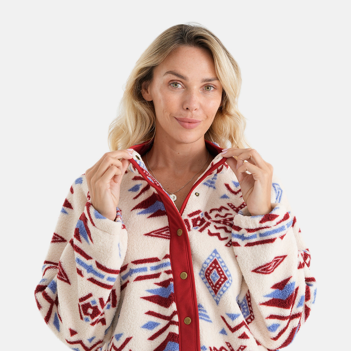 La Marey Aztec Jacket (Size - XL) - Red 8677323 4
