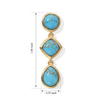 EverTrue Blue Turquoise Dangling Earring Pure Yellow Brass  5.760  Ct._8677392_4