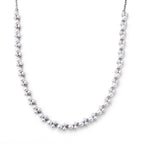 White Shell Pearl Adjustable Beads Necklace (Size - 18+2 Ext) in White Tone 200.00 Ct._8677844