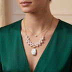 Multi Color Keshi Pearl & White Fresh Water Pearl Beads Necklace (Size - 20+1 Ext) 25.00 Ct._8678129_2