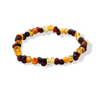 Multi Color Amber Stretchable Beads Bracelet (Size - 7.5) 20.00 Ct._8678898