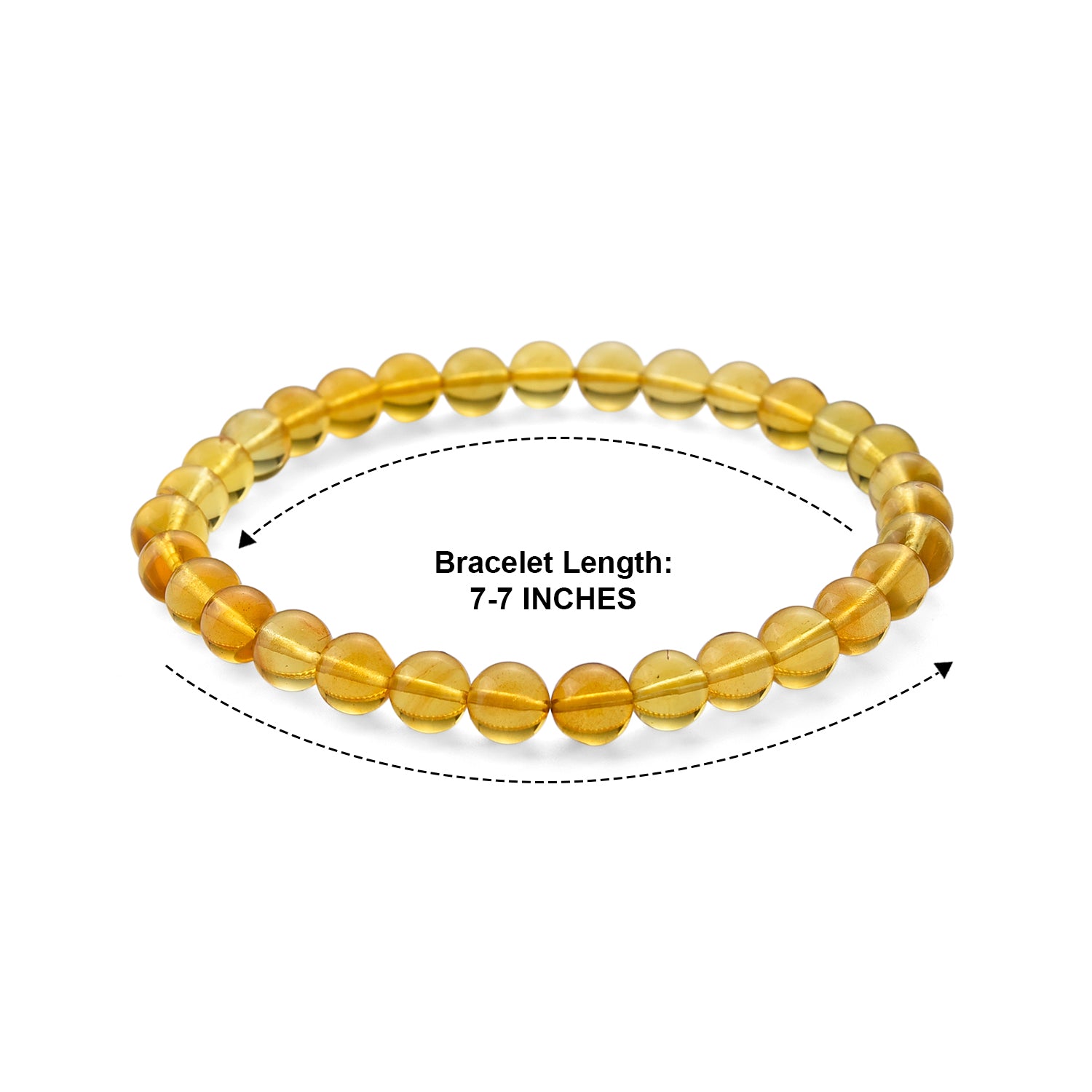 Amber Adjustable Beads Bracelet (Size - 7.5) 20.00 Ct. 8679123 4