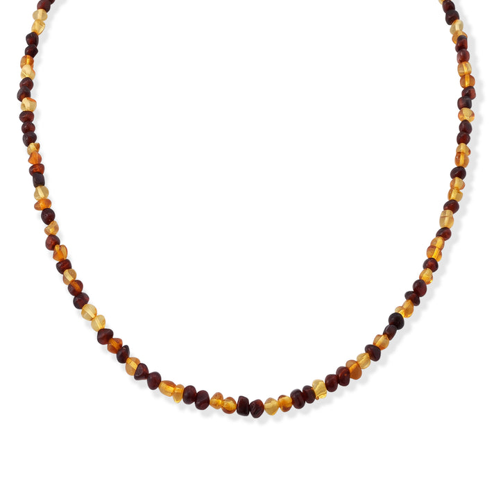 Multi Color Amber Beads Necklace (Size - 20) 50.00 Ct. 8679261 1