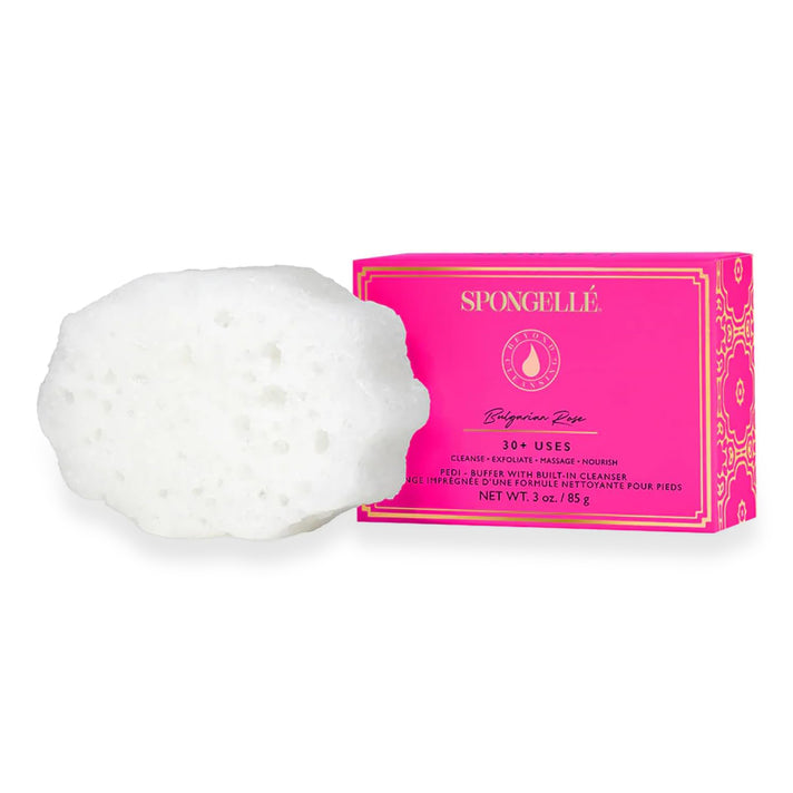 Spongelle Body Wash Infused Pedi Buffer 30- Washes - Bulgarian Rose 8679388 1