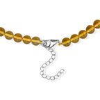 D'Joy Amber Beads Necklace in Rhodium OverlaySterling Silver  100.000  Ct._8679391_3