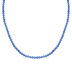 D'Joy - Santamaria Aquamarine Beads Necklace (Size - 20+2 Ext) in Rhodium Overlay Sterling Silver 102.00 Ct._8679392