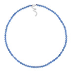 D'Joy - Santamaria Aquamarine Beads Necklace (Size - 20+2 Ext) in Rhodium Overlay Sterling Silver 102.00 Ct._8679392_2