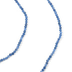 D'Joy - Santamaria Aquamarine Beads Necklace (Size - 20, Adjustable) in Rhodium Overlay Sterling Silver 40.00 Ct._8679393_1
