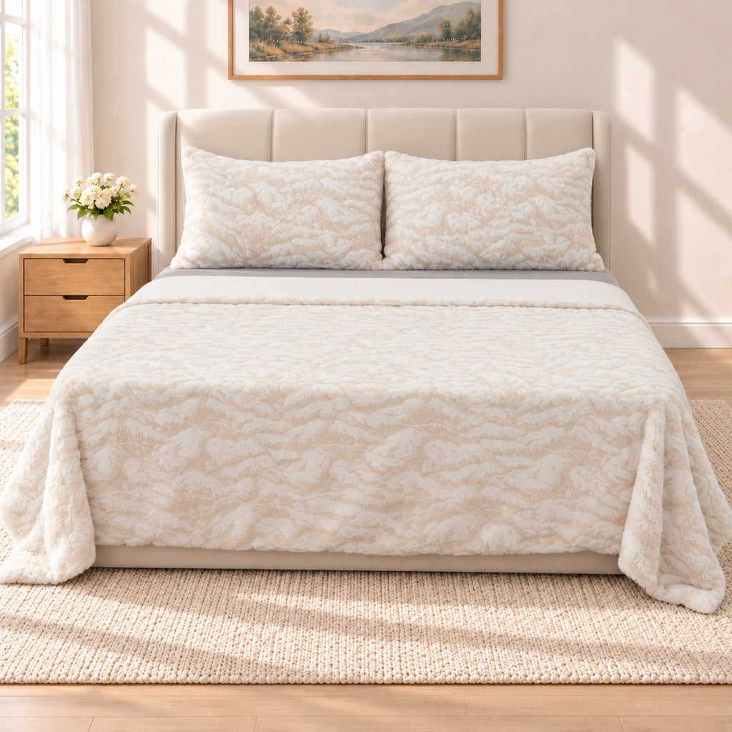 LA Marey Signature Patterned Comforter and Duvet (Size 200x1 cm) - Beige_8680717_2