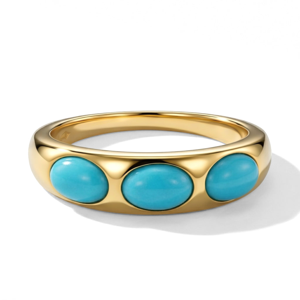 D'Joy Blue Turquoise Ring Sterling Silver  1.440  Ct._8680924