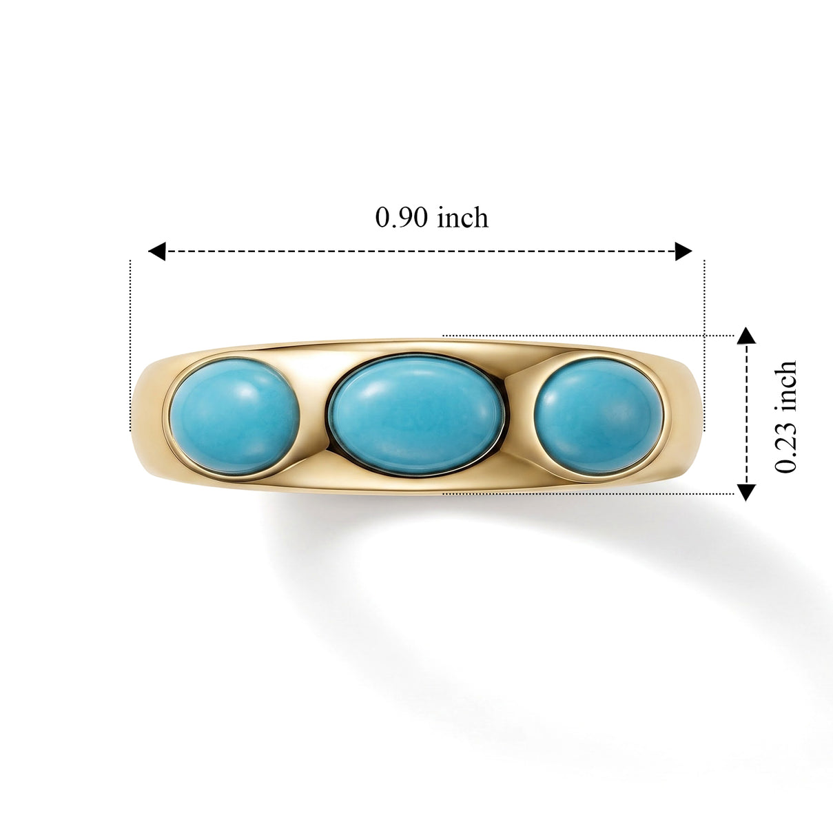 D'Joy Blue Turquoise Ring Sterling Silver  1.440  Ct. 8680924 5