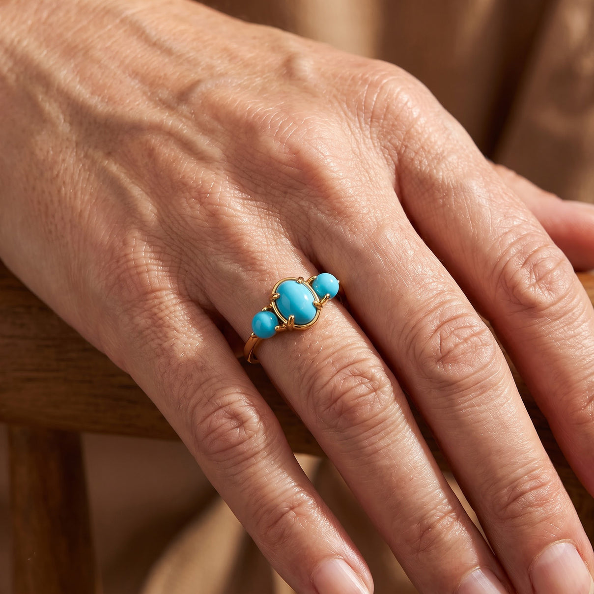 D'Joy Blue Turquoise Ring Sterling Silver  1.470  Ct. 8680933 1