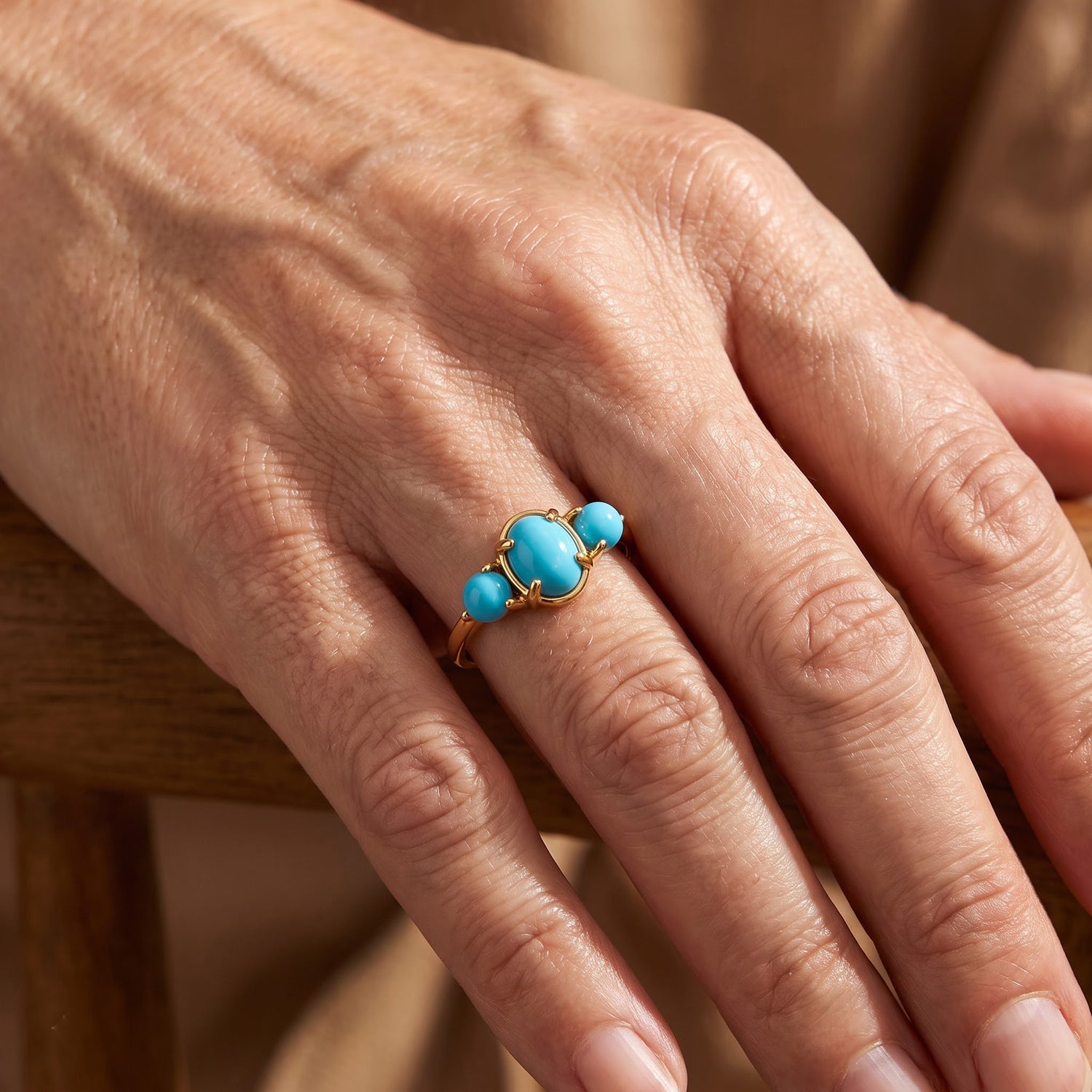 D'Joy Blue Turquoise Ring Sterling Silver  1.470  Ct. 8680933 1