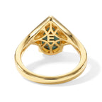EverTrue Blue Turquoise, White Zircon Band Ring Pure Yellow Brass  1.733  Ct._8682220_4