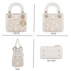 La Marey Signature Crossbody Bag (Size - One Size) - White Gold_8682322_3