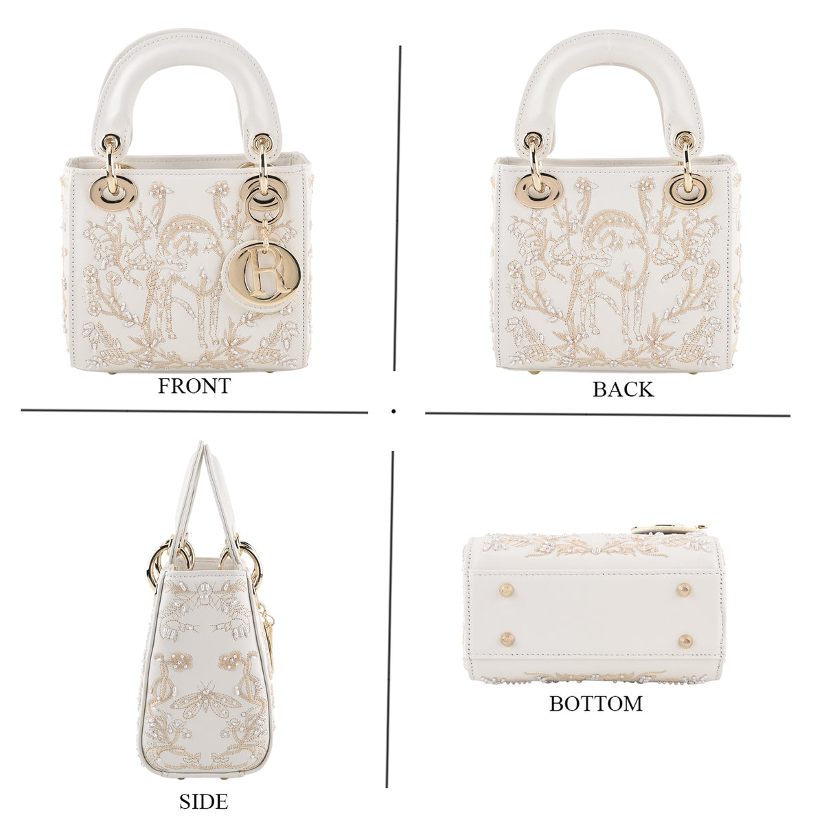 La Marey Signature Crossbody Bag (Size - One Size) - White Gold 8682322 3