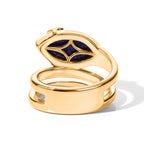 EverTrue - Lapis Lazuli & White Zircon Living Creature Ring in Yellow Gold Tone 3.66 Ct._8682335_4
