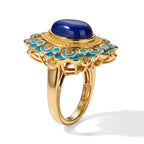 EverTrue - Lapis Lazuli Solitaire Ring in Yellow Gold Tone 3.94 Ct._8682363_3