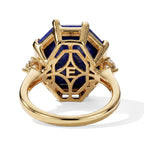 EverTrue - Lapis Lazuli & Moissanite Ring in Yellow Gold Tone 10.45 Ct._8682394_4