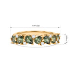 D'Joy Natural Green Apatite, White Zircon Main Stone With Side Stone Ring Sterling Silver  1.359  Ct._8682777_4