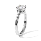 D'Joy - Moissanite Solitaire Ring in Platinum Overlay Sterling Silver  1.10 Ct._8682783_3