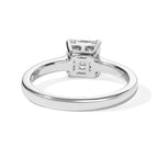 D'Joy - Moissanite Solitaire Ring in Platinum Overlay Sterling Silver  1.10 Ct._8682783_4