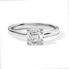D'Joy - Moissanite Solitaire Ring in Platinum Overlay Sterling Silver  1.10 Ct._8682824