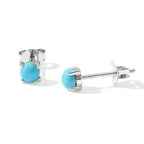 D'Joy Blue Turquoise Earring in Rhodium OverlaySterling Silver  0.660  Ct._8683068