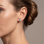 D'Joy Blue Turquoise Earring in Rhodium OverlaySterling Silver  0.660  Ct._8683068_2