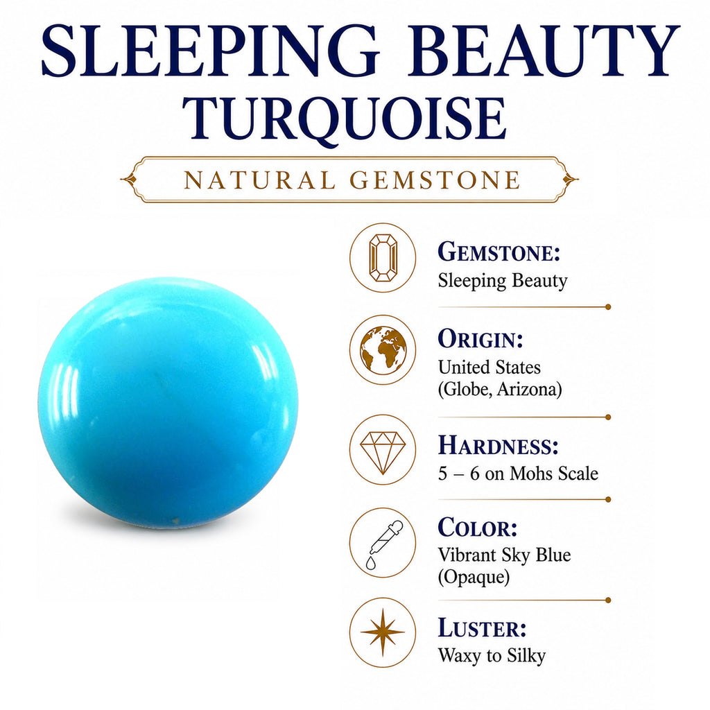D'Joy Blue Turquoise Ring in Platinum OverlaySterling Silver  1.100  Ct._8683398_6