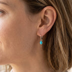 D'Joy Blue Turquoise Earring in Platinum OverlaySterling Silver  0.960  Ct._8683413_1