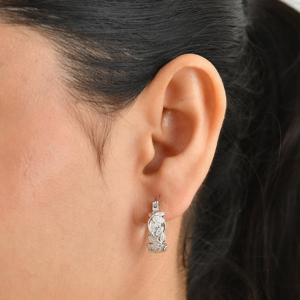 EverTrue White Diamond Full Hoop Earring Pure Yellow Brass  0.010  Ct._8683527_1