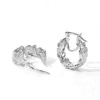 EverTrue White Diamond Full Hoop Earring Pure Yellow Brass  0.010  Ct._8683527_3