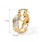 EverTrue White Diamond Full Hoop Earring Pure Yellow Brass  0.010  Ct._8683528_4