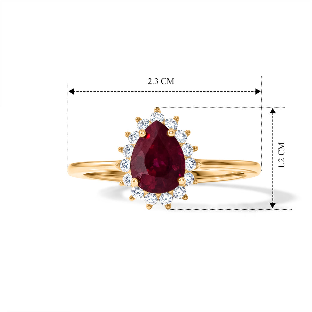 D'Joy - African Ruby & White Zircon Ring in Yellow Gold Plated Sterling Silver 1.80 Ct._8683587_5